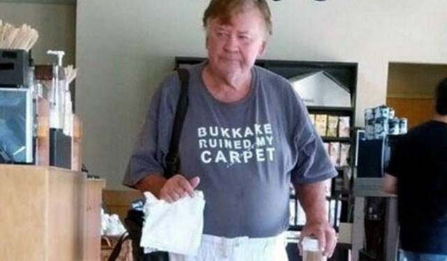 Old People Wearing Awkward Shirts Proudly