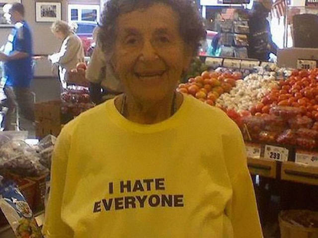 Old People Wearing Awkward Shirts Proudly