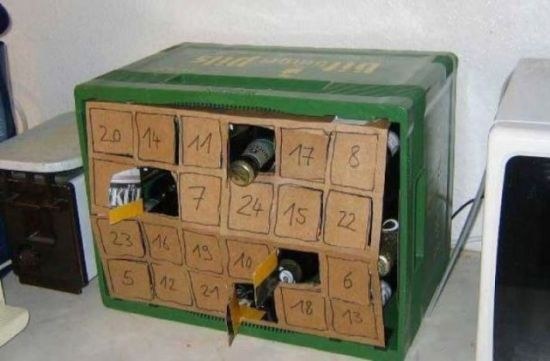 The inventor of this genius advent calendar.