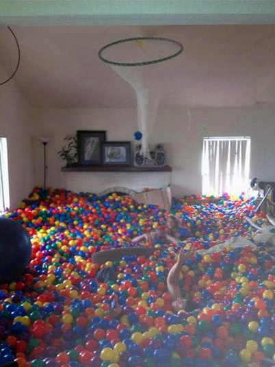 Anyone who turns their whole house into a ball pit.