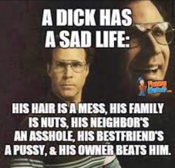 work meme about the life of a penis with face portraits of Will Ferrell