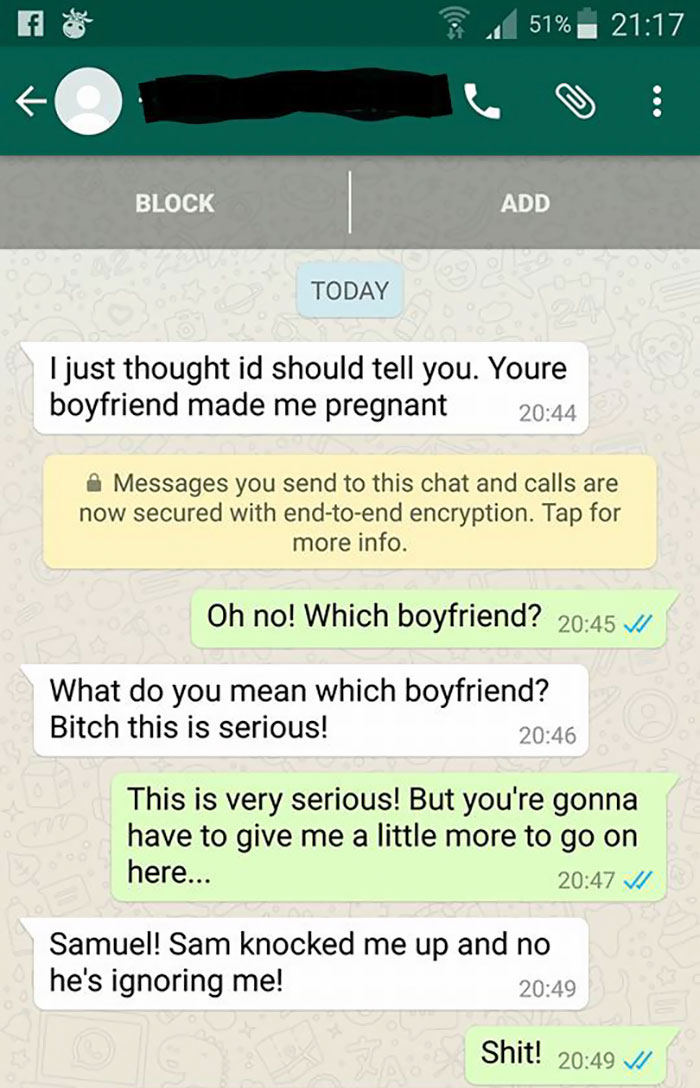 Woman Texts Pregnancy News To The Wrong Person