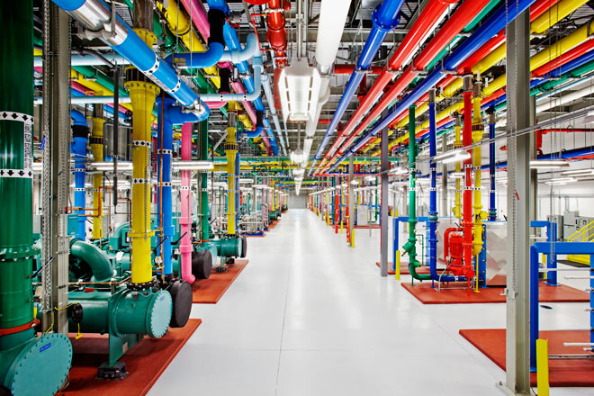 Inside one of Google's data centers