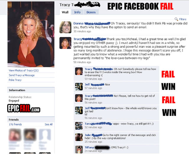Facebook Wins & Fails For Your Pleasure