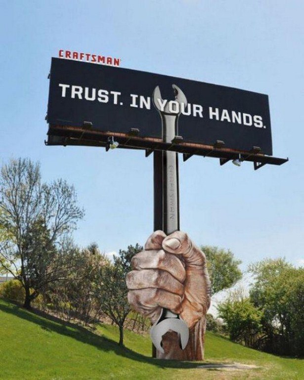 creative billboards - Craftsman Trust. In Your Hands.