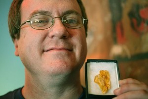 A corn flake shaped like Illinois sold for $1,350.