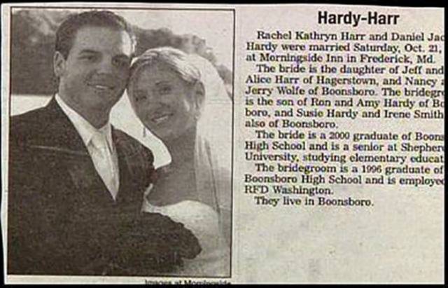 Hilariously Awkward Wedding Name Combinations