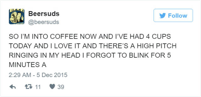 Hilarious Tweets That All Coffee Lovers Will Relate To