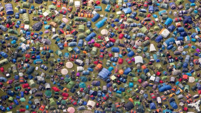 Tents at Glastonbury