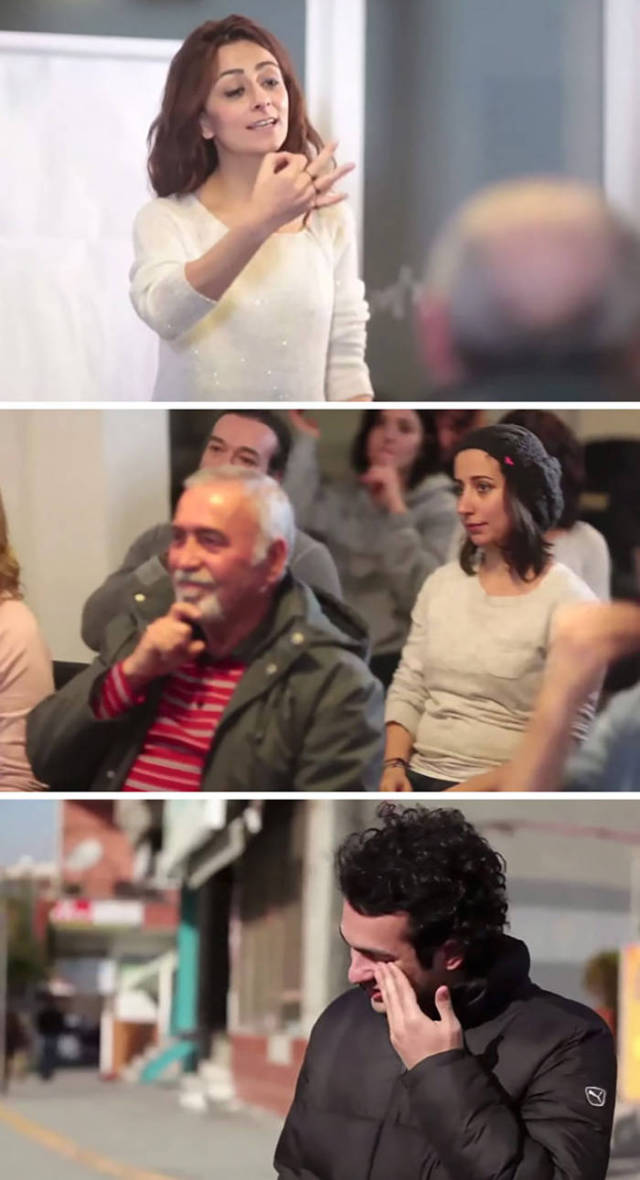 An entire neighborhood secretly learns sign language to surprise their deaf neighbor.
