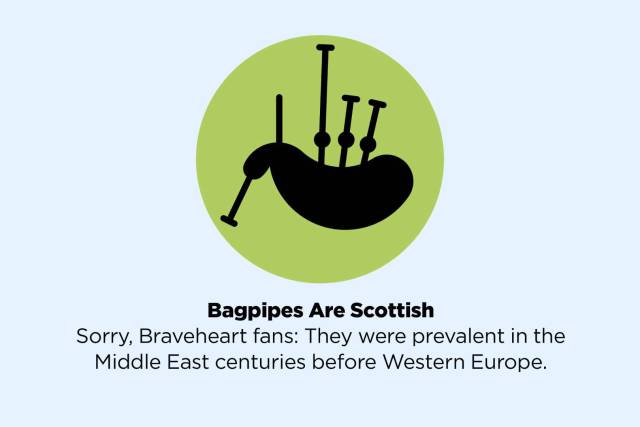 graphics - Bagpipes Are Scottish Sorry, Braveheart fans They were prevalent in the Middle East centuries before Western Europe.