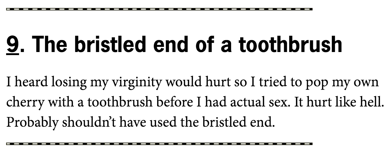 Women Confess The Weirdest Thing They’ve Used To Masturbate