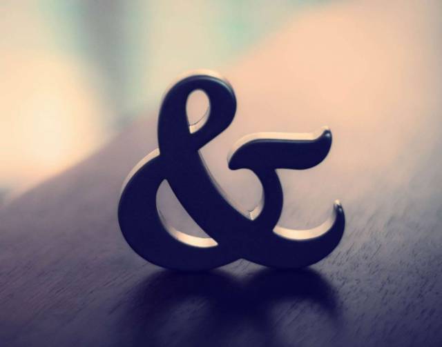 The ampersand symbol is formed from the letters in et—the Latin word for "and."