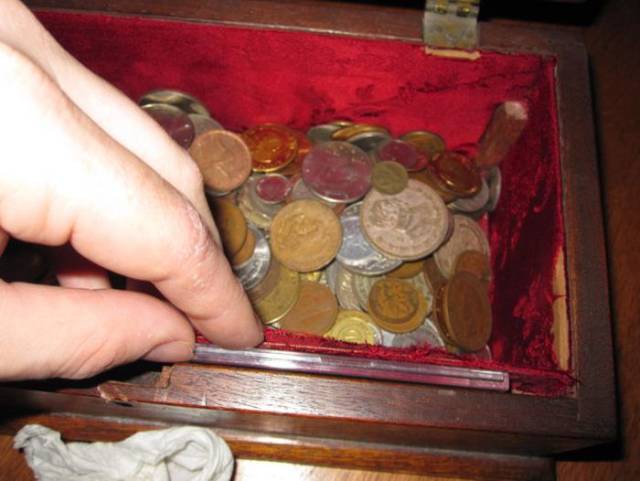 While looking through the coins, Matt's wife spotted something else...