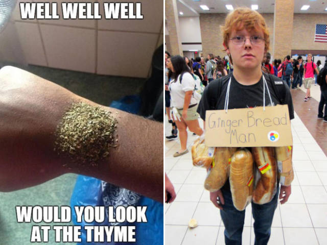 unique halloween costumes - Well Well Well Ginger Bread Would You Look At The Thyme