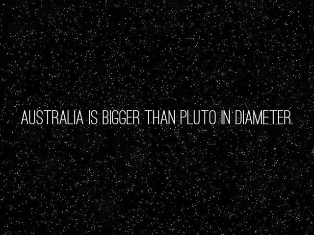 astonishing space - Australia Is Bigger Than Pluto In Diameter,