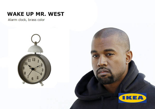 kanye west ikea - Wake Up Mr. West Alarm clock, brass color Ikea