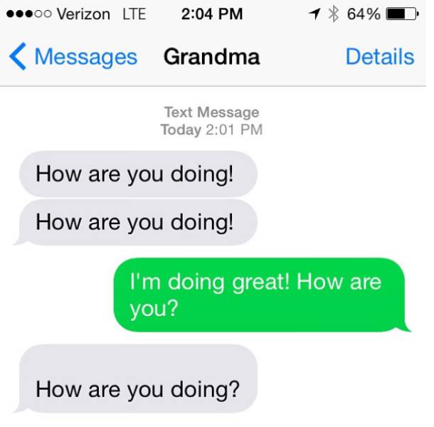 Grandparents That Are Struggling With Texting