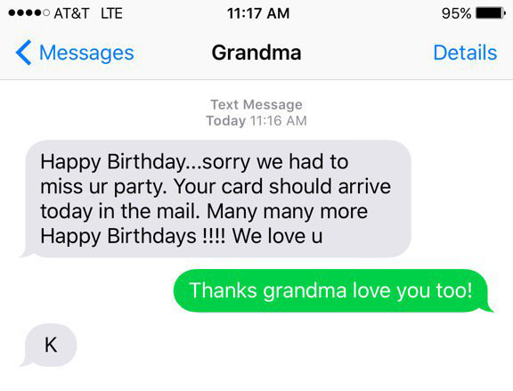 This grandma, who ruins lives with “K”s.