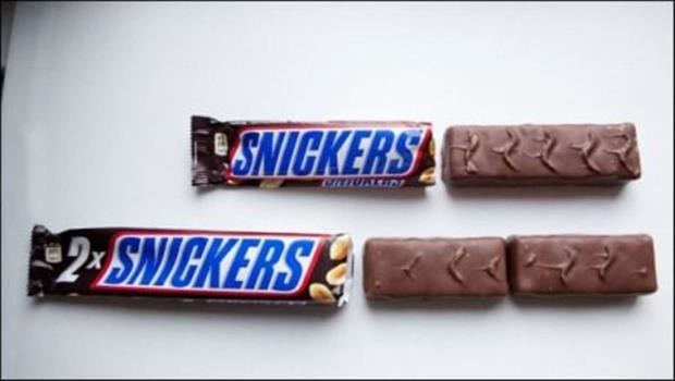 14. Two Snickers are actually just 1.5 Snickers.