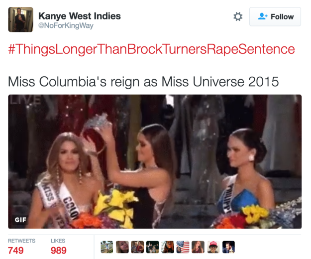 video - Kanye West Indies Sentence Miss Columbia's reign as Miss Universe 2015 Acess Colo Gif 749989