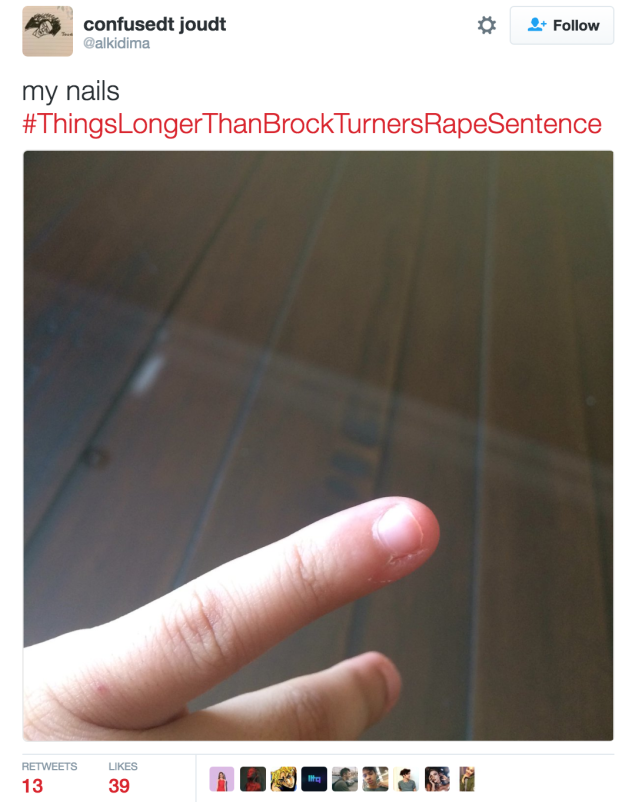 nail - confusedt joudt my nails ThanBrockTurnersRape Sentence 13 39