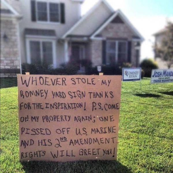 Hilarious, Awesome, & Savage Yard Signs