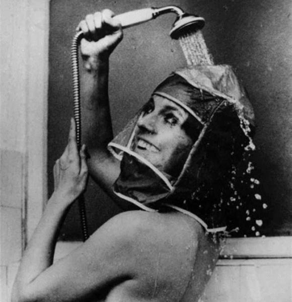 The Shower Hood: yet another vital device none of us can live without!