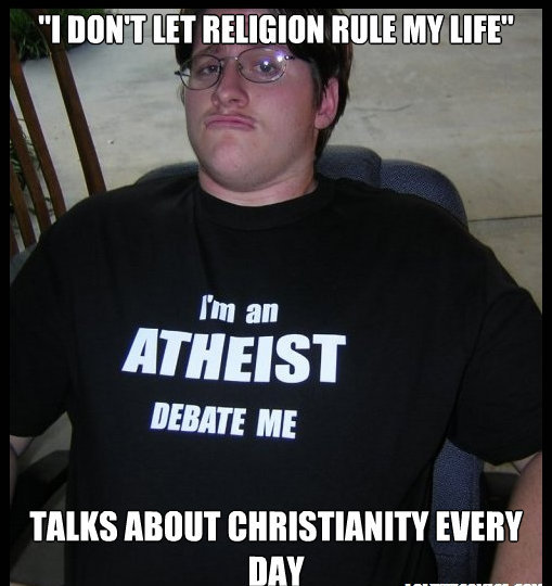 wikipedia as a source meme - "I Don'T Let Religion Rule My Life" I'm an Atheist Debate Me Talks About Christianity Every Day
