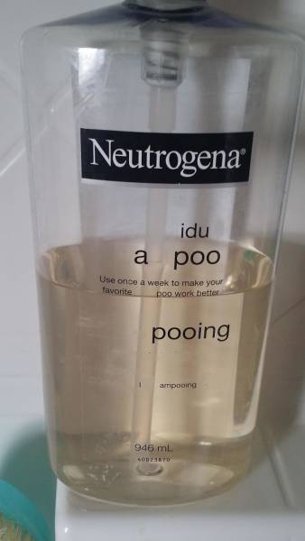 shampoo bottle i do a poo - Neutrogena idu a poo Use once a week to make your favorite poo work better pooing 1 ampooing 946 ml