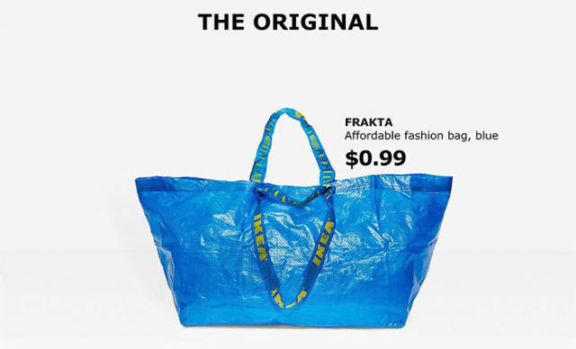 identify an original ikea bag - The Original Dis Frakta Affordable fashion bag, blue $0.99