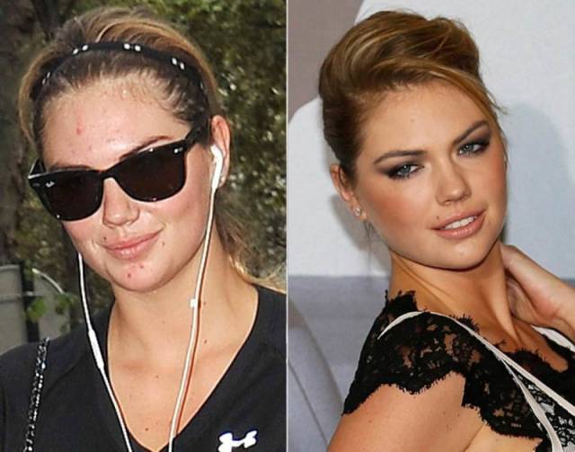 celebrities that look completely different without makeup