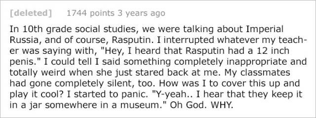 People Share Their Extremely Awkward Experiences