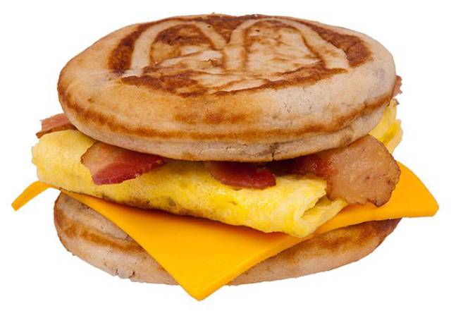 McDonald's Breakfast sandwiches have funky ingredients.
The egg in McDonald’s breakfast sandwiches was not cracked on the side of their counter and made on their grill. Other ingredients found in McDonald’s eggs include chemicals that are found in hand soaps, moisturizers, and shaving cream, among other things. I’m lovin’ it?