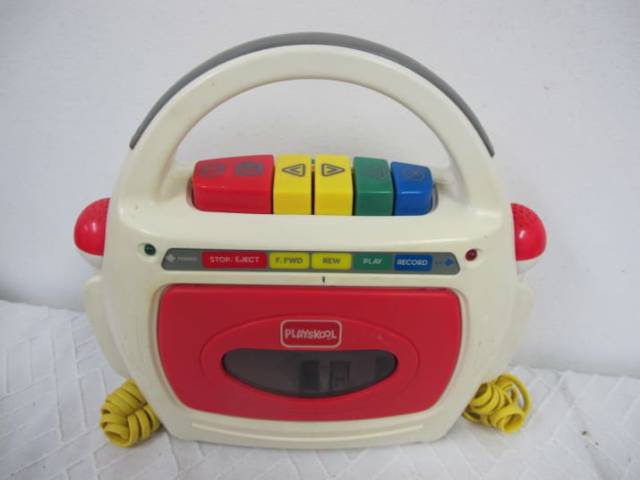 The Playskool tape player that was basically like your own personal karaoke machine: