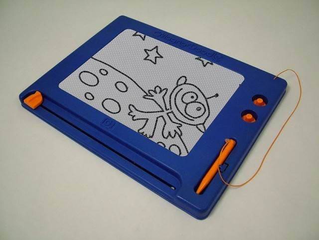 The Magna Doodle, which had the most soothing eraser in the entire world: