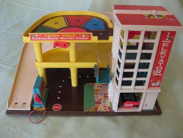 Playing with this parking structure game at your grandparents: