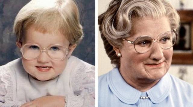 This chick looked a lot like Mrs. Doubtfire.