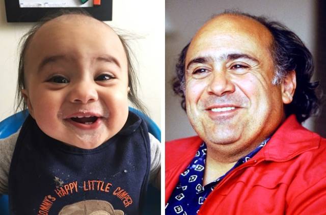 During her pregnancy, the mother of this little boy must’ve only watched movies with Danny DeVito.