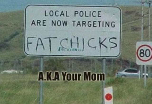 local police are now targeting - Local Police Are Now Targeting Fatshicks A.K.A Your Mom