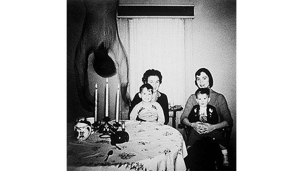 Cooper family ghost: This is the infamous “hanging ghost” photograph taken by the Cooper family when they moved into a new house in Texas back in the 1950s.