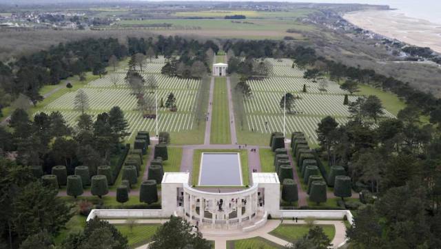 This view of the World War II Normandy American Cemetery and Memorial is incredibly humbling.