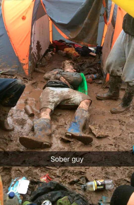 t in the park wet - Sober guy