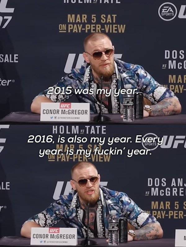 Conor McGregor Has One Loud Mouth