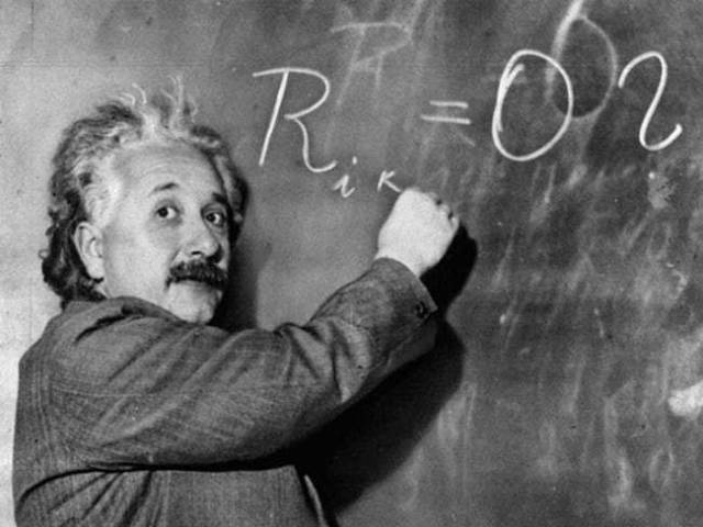 Einstein Flunked Out of Math. Einstein did once fail an entrance exam to a technical college, after being heavily pressured by his working class father to apply there rather than pursue a higher education. He did not, however, persistently flunk out of math or science courses during his regular schooling.