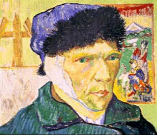 Van Gogh Cut off his ear. Okay, this one's sort of true, but he didn't cut off the entire ear. Just a large portion of the earlobe. The part where he mailed it vindictively to a prostitute who broke his heart is, unfortunately, accurate.