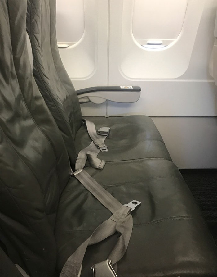 Who doesn't love two empty seats next to them?!