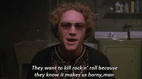 hyde gif that 70s show - They want to kill rock n' roll because they know it makes us horny,man