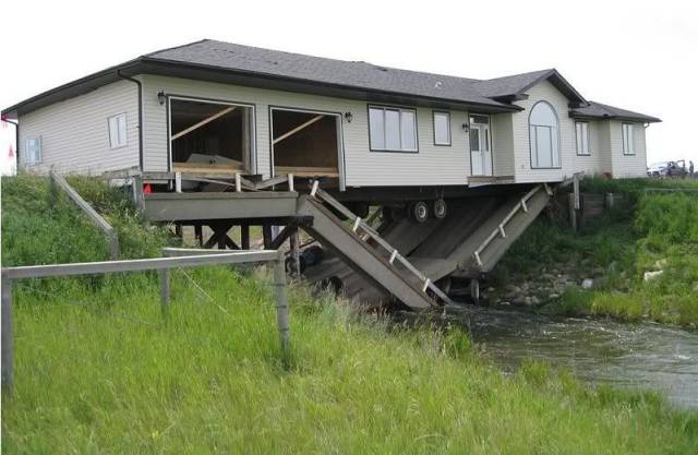 bad luck garage under mobile home