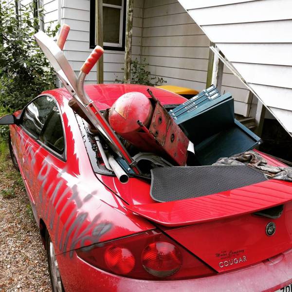 bad luck vehicle door - Cougar